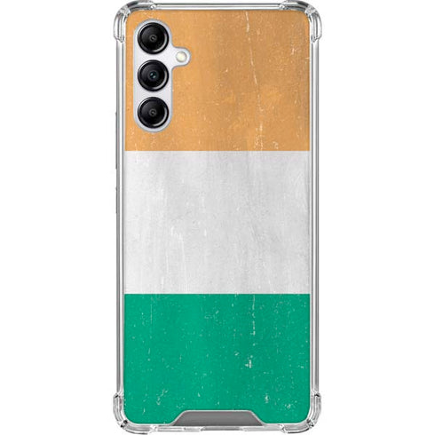 Ivory Coast Flag Distressed Gabb Phone 4 Clear Case